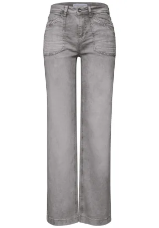 Street One - Jeans - Style Emee Wide Leg, grau - Gr. - 32