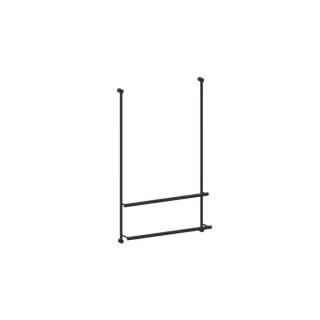 Giese Server Badetuchhalter 30860-14 für Glasduschen, schwarz matt