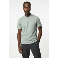 Selected Poloshirt SLHFAVE ZIP SS POLO NOOS Baumwollmischung, regular fit