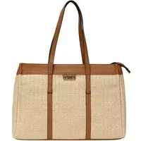 L. CREDI Shopper L.CREDI-Damen-Shopper-ROSALIE natur (1-tlg), mit geräumigem Hauptfach