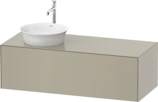 Duravit White Tulip Konsolenwaschtischunterbau wandhängend Amerikanischer Nussbaum & Nordic Weiß Mat WT4977R77390010