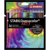 STABILO Aquarellstifte STABILO aquacolor ARTY Aquarell-Farbstift - 24er Set
