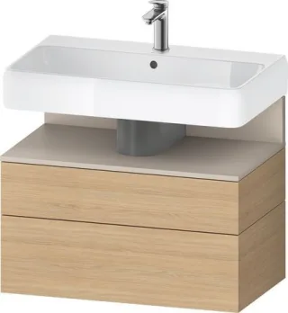 Duravit Qatego Waschtischunterbau wandhängend Natur Eiche Matt 790x470x590 mm - QA4394091300000 QA4394091300000