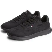 Tommy Hilfiger LIGHTWEIGHT RUNNER KNIT Sneaker Freizeitschuh, Halbschuh, Schnürschuh mit seitlicher Logo-Flagg