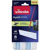 Vileda Vileda Bodenwischer H2PRO Flat Mop Ersatzbezug Wischbezug (Holz)