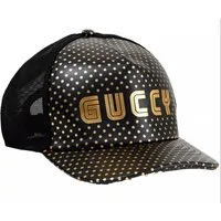 GUCCI Baseball Cap X SEGA Kalbsleder GUCCY Stars 80er-Jahre Begrenzter Stückzahl, mehr produziertes Sammlerstück