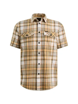 PME Legend - Wrenchmen Slub Check apricot cream - Gr. - L