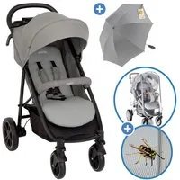 Graco Kinder-Buggy Eezefold DLX - Lunar, Sportwagen mit Liegefunktion, Einhand Faltung, Regen- & Sonnenschutz