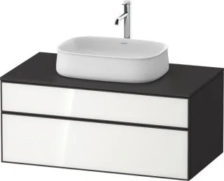 Duravit Zencha Konsolenwaschtischunterbau wandhängend Weiß & Graphit n/a & Supermatt 1000x550x442 mm ZE4821064800000