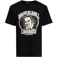 KingKerosin Print-Shirt Rock 'n' Roll Legend (1-tlg) Mit Print des King of Rock 'n' Rolls