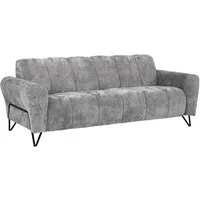 Beautysofa Sofa mit Metallbeine in Schwarz VOLARE, 3-Sitzer, viele Farbvarianten, ohne Schlaffunktion