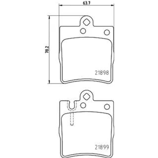 Hella Bremsbel?ge hinten Mercedes C-Klasse Clc-Klasse Clk E-Klasse Slk