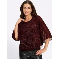 heine Klassische Bluse Stickereibluse 3/4-Arm