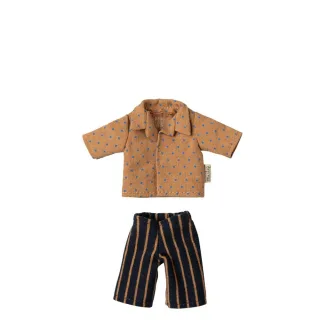 Maileg Bekleidungsset Papa Maus Hemd und gestreifte Hose