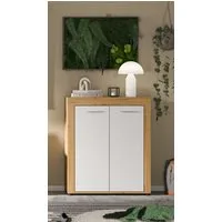 OTTO home Schuhschrank AOSTA, Höhe 95cm, 2 Türen, 3 Einlegeböden, 4 Fächer (in verschiedenen Farbausführungen erhältlich, individuell kombinierbar) Kommode, Schrank, Sideboard, Flurkommode, Anrichte, Garderobenschrank