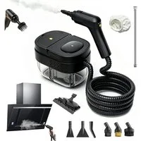 AKKEE Dampfreiniger Handdampfreiniger 2500W, Küchenreiniger, tragbarer Reiniger, 2500 W, mit 1600-ml-Wassertank