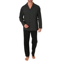 Normann Pyjama Normann Herren Langarm Pyjama zum durchknöpfen, auch in Übergrössen