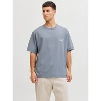 Jack & Jones Rundhalsshirt JORNORREBRO TYPO TEE SS CREW NECK NOOS Baumwolle, relaxed fit