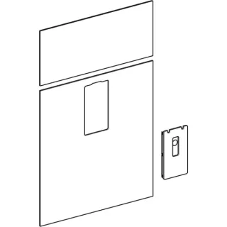 Geberit Frontverkleidung zu Monolith Sanitär- modul für Waschtisch B 73cm Glas sand, 242702TG1 242702TG1