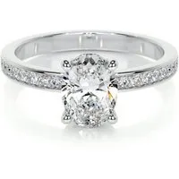 Nicole Manson Diamantring 585 Gold mit Ovaler Labordiamant 1.16ct - 3.20ct, Ovaler
