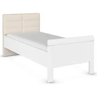 rauch Bett Bett Einzelbett Stollenbett EVELYN, in Komforthöhe mit Polsterkopfteil in elegantem Stil MADE IN GERMANY