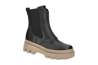 Paul Green Damen Stiefeletten 8030-01x Schwarz bequeme Chelsea Boots