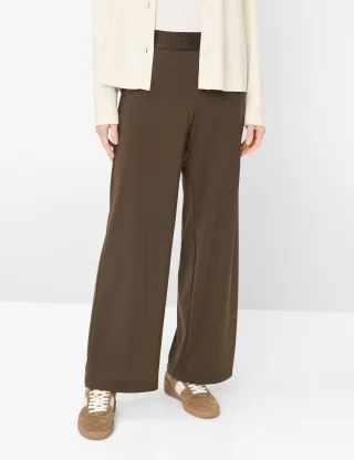 Brax Damen Palazzohose Style MAINE DARK EBONY, dunkelbraun, Gr. 36L