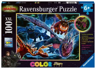 Ravensburger Kinderpuzzle 13710 - Leuchtende Dragons [100 Teile]