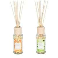 Levandeo® Luftbefeuchter, 2er Set Raumduft 100ml Lemongras Orange Lufterfrischer Stäbchen
