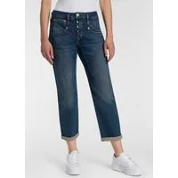 Herrlicher 7/8-Jeans Shyra Tap Denim mit Abnähern