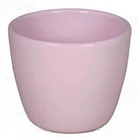 INNA-Glas Blumentopf Keramik Pflanztopf, Ø7,5cm, 6cm, zartrosa
