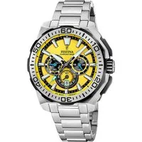 Festina Chronograph Chrono Bike 2025 F20724/4, Quarzuhr, Armbanduhr, Herrenuhr, Edelstahlarmband, analog, Tag