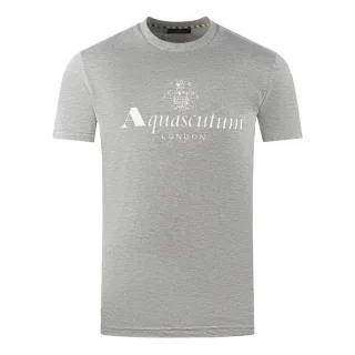 Aquascutum London Aldis Markenlogo T-Shirt grau
