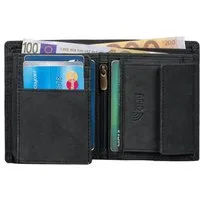 Benthill Geldbörse Herren Klein Echt-Leder Portemonnaie RFID Slim Gelbeutel Mini Börse, RFID-Schutz Kartenfächer Münzfach