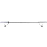 RAMROXX Langhantelstange 150cm Olympia Langhantel Stange 50mm mit Klemmen