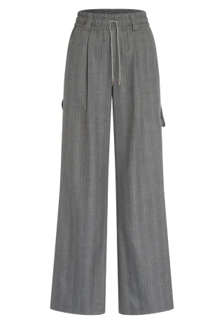 Marc Aurel - Pyjamahose mit Streifenmuster black varied - Gr. - 34