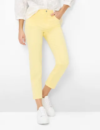 Brax Damen Five-Pocket-Hose Style CAROLA S BUTTERCUP, hellgelb, Gr. 52