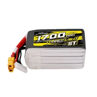 Tattu R-Line Version 6.0 22.2V 1700mAh 160C 6S ST / SQ Lipo Battery XT60 Plug for SpeedyBee Master 5 V2 DarwinFPV CineAp