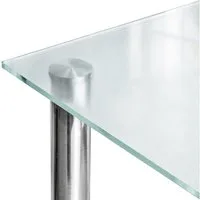 Tulup Tischplatte Glastischplatte Mattiert Glasplatte für Tisch Matt Rechteckige
