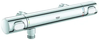 GROHE Thermostatarmatur Grohtherm 500 34794 Wandmont. ohne S-Anschlüsse chrom, 34794000 34794000