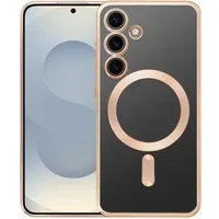 FITSU Handyhülle Case für Samsung Galaxy S25 Hülle MagSafe kompatibel Kameraschutz 6,2 Zoll, Durchsichtige Hülle für Galaxy S25 Schutzhülle mit farbigen Rahmen