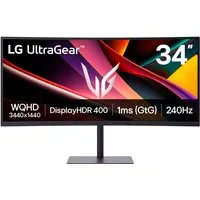 LG 34G630A Curved-Gaming-Monitor (86 cm/34 ", 3440 x 1440 px, WQHD, 1 ms Reaktionszeit, 240 Hz, VA LED)