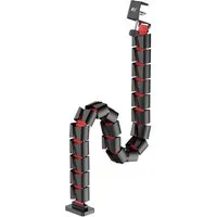 NanoRS Kabelführung RS125 Kabelkanal Organizer 1345 mm, Modularer Kabelorganizer im Gaming-Stil