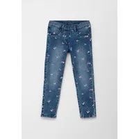 s.Oliver Slim-fit-Jeans Jeans-Hose Jeans / Slim Fit / High Rise / Slim Leg / Blumenstickerei
