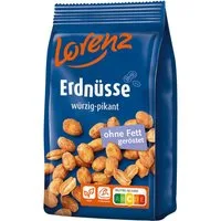LORENZ Knabberei, Lorenz Erdnüsse würzig pikant im Geschmack und ohne Fett geröstet 150g