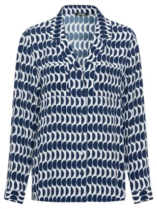 Olsen - Blouse Woven Long Sleeves night blue - Gr. - 40