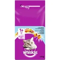 Whiskas WHISKAS® Beutel 1+ mit Thunfisch 1,9kg, Trockenfutter für: Katze