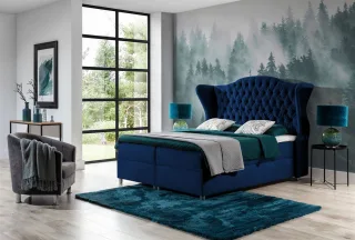 Boxspringbett Schlafzimmerbett DAMLA 180x200cm in div. Farbvarianten