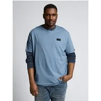 TOM TAILOR PLUS T-Shirt T-Shirt Plus Size - T-Shirt aus Baumwolle mit Logo-Badge