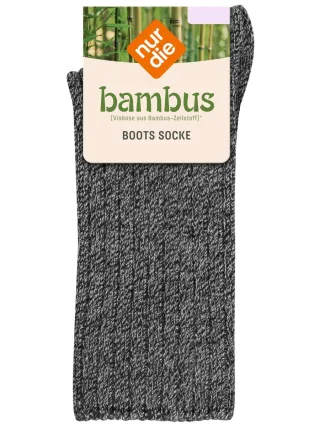 NUR DIE Damen Warme Boots Socken Bambus¹